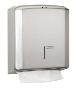 Paper towel dispenser stainless steel satin